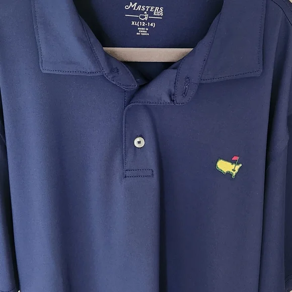 Masters Kids Navy Polo Shirt - Picture 2 of 4